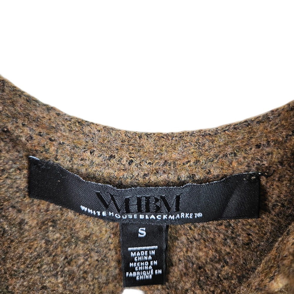 White House Black Market Womens Brown Knit Cardigan Tank Set Size S - Picture 12 of 14